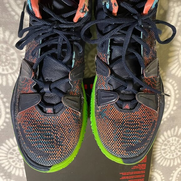 Nike Other - Nike Kyrie 7 Midnight Navy Basketball Shoes Sneakers Neon 🏀 Men's Size 9- used